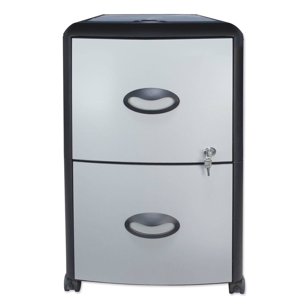 Mobile Filing Cabinet with Metal Siding Y691