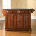 Cherry Granite Top Kitchen Island T28744