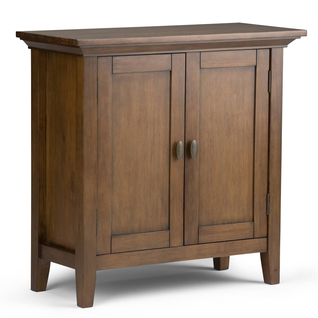 Solid Wood Low Storage Cabinet Light Golden Brown J774313
