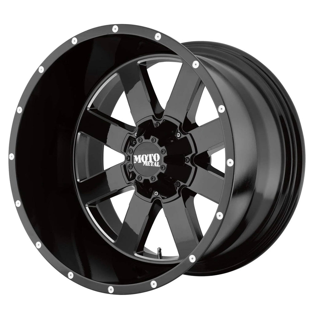 22x14 Gloss Black Milled Wheel Y276
