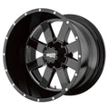 22x14 Gloss Black Milled Wheel Y276