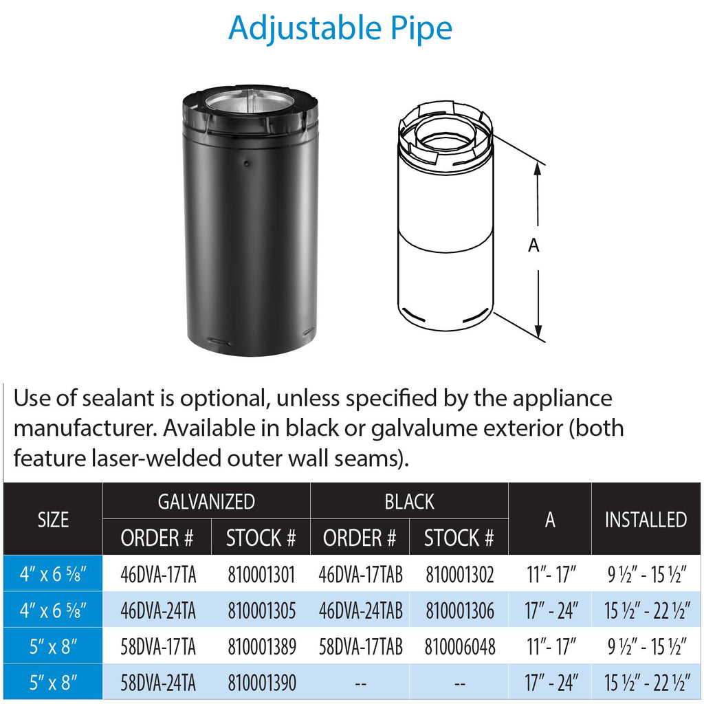 Adjustable Pipe U6347