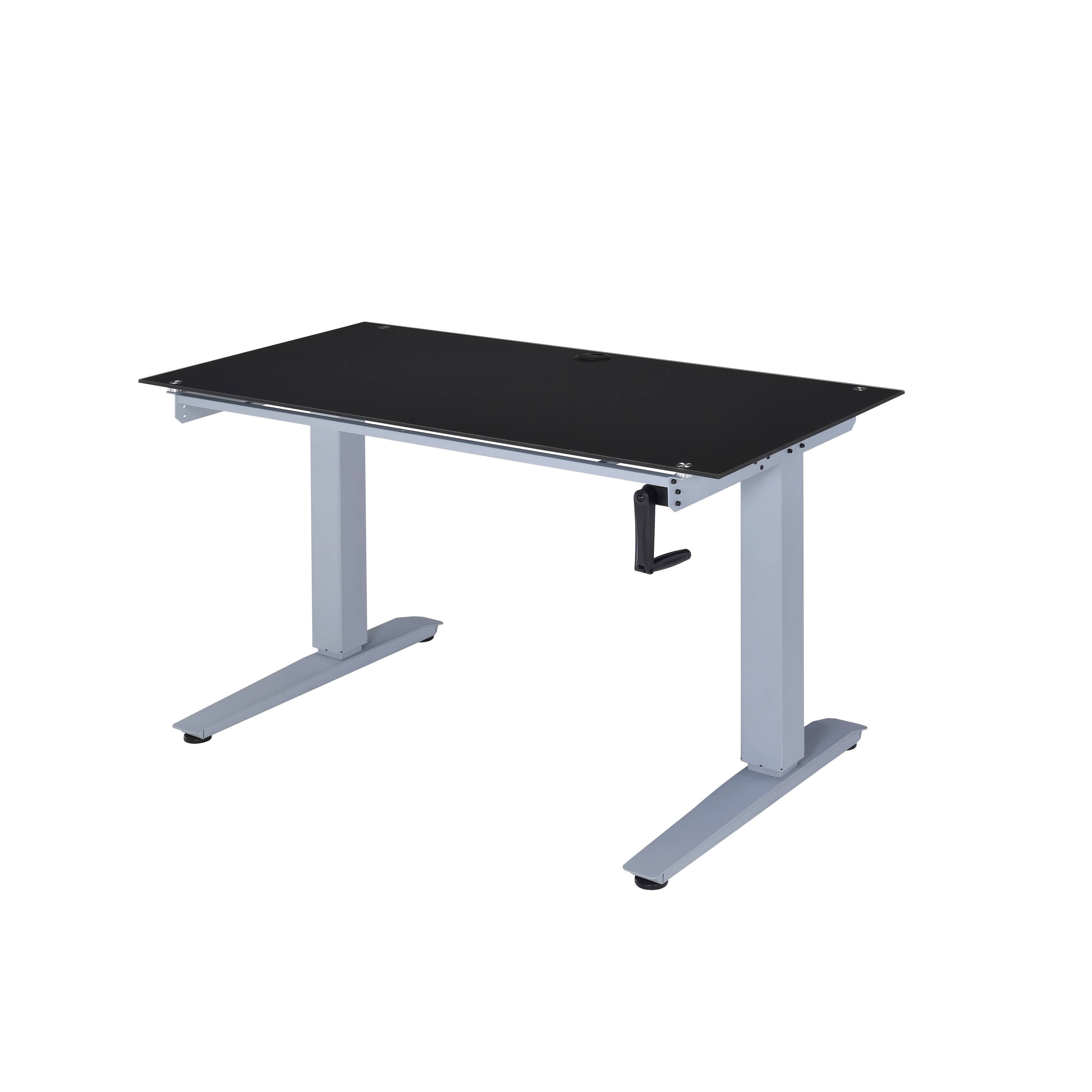 Black Glass Writing Desk A194