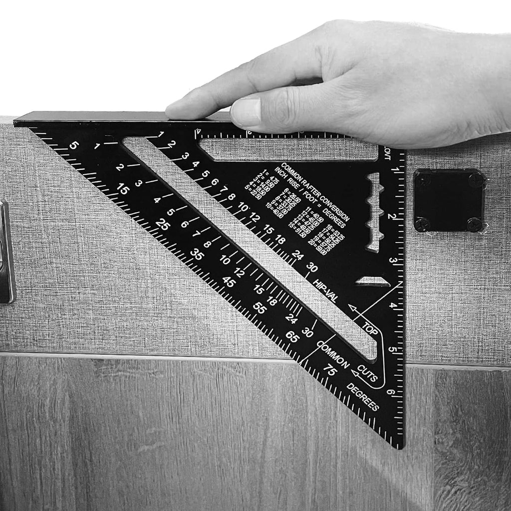 7 inch Aluminum Alloy Triangle Ruler Carpenter Square F5040