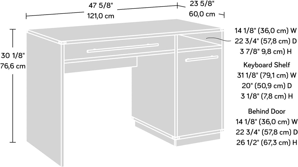 Pearl Oak Finish Desk G482105
