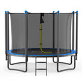 10FT 12FT 14FT 15FT Trampoline with Safety Enclosure Net and Ladder W549