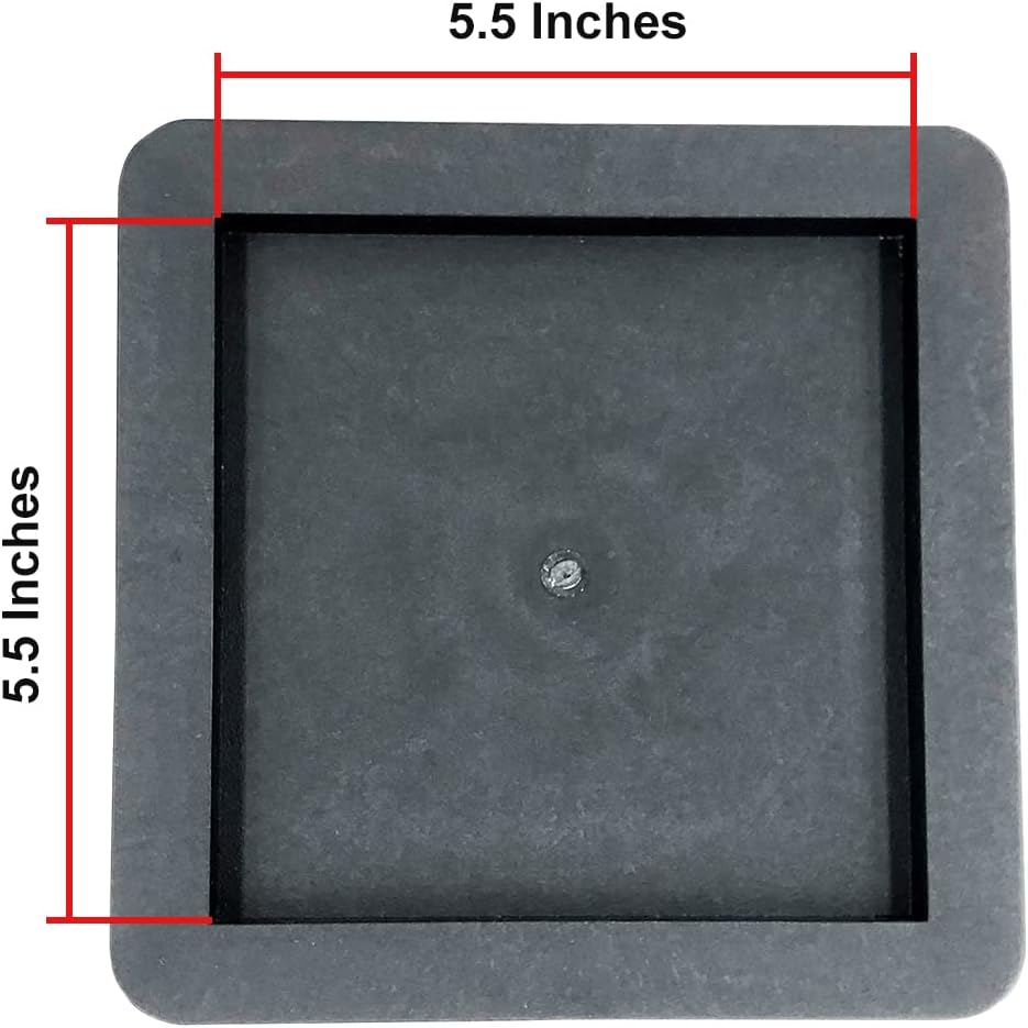 2 Inch Heavy-Duty Bed Risers (4, Black) W6898