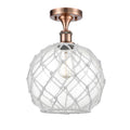 Farmhouse Rope 1 Light Semi-Flush Mount I3205