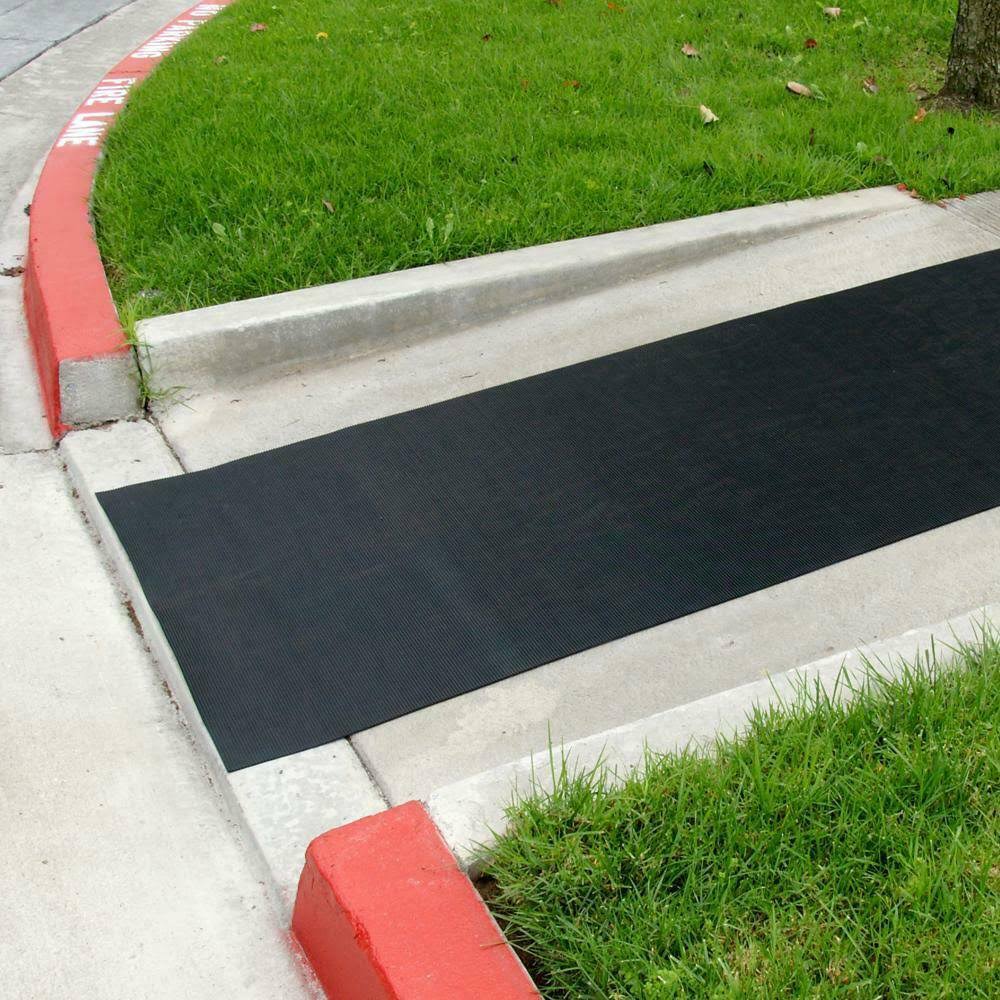 Non-Slip Outdoor Rubber Floor Mat, Black X7599