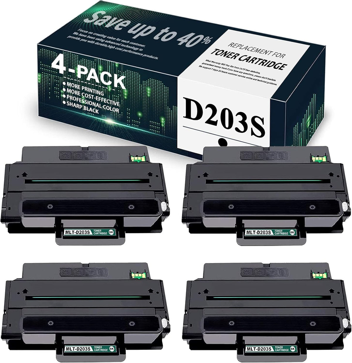 4 Pack Black Toner Cartridge V5949