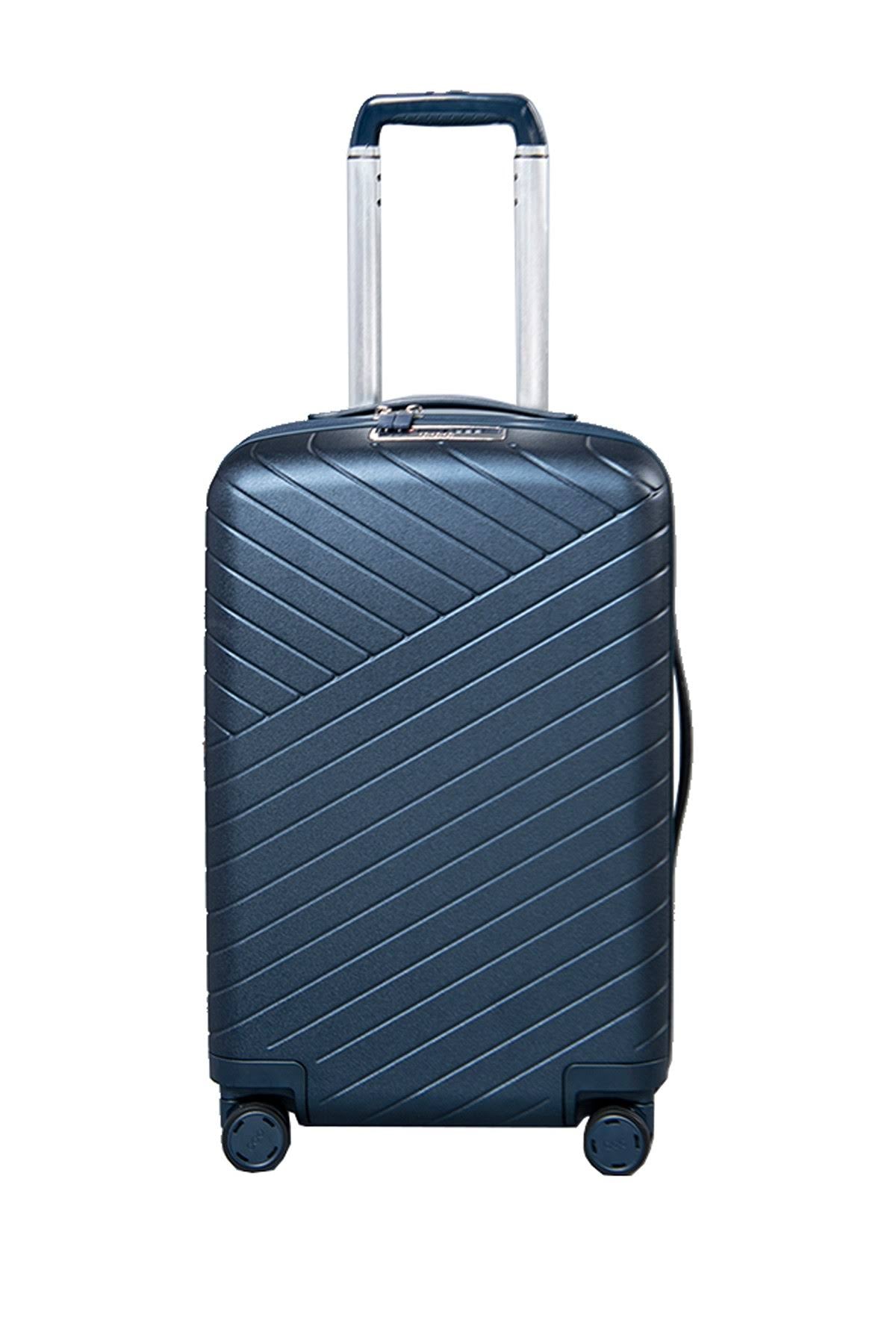 22x22 Expandable Carry-On Spinner with Removable Battery - Navy M164345