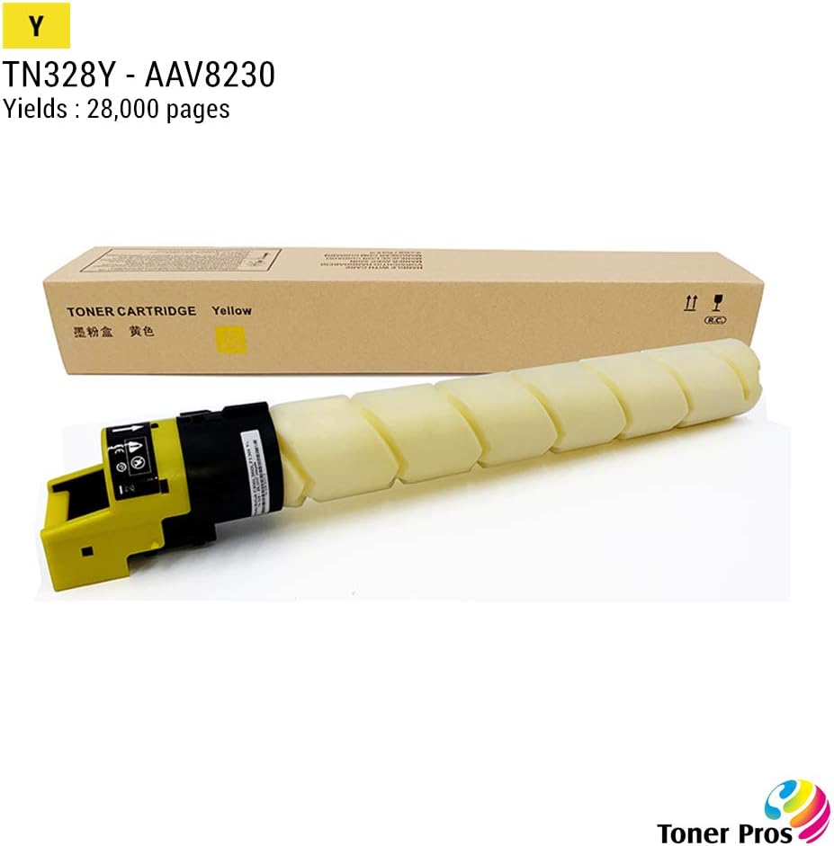 TN-328 Toner Cartridge 4 Color Pack for Konica Minolta Bizhub C250i C300i C360i Printer S682928