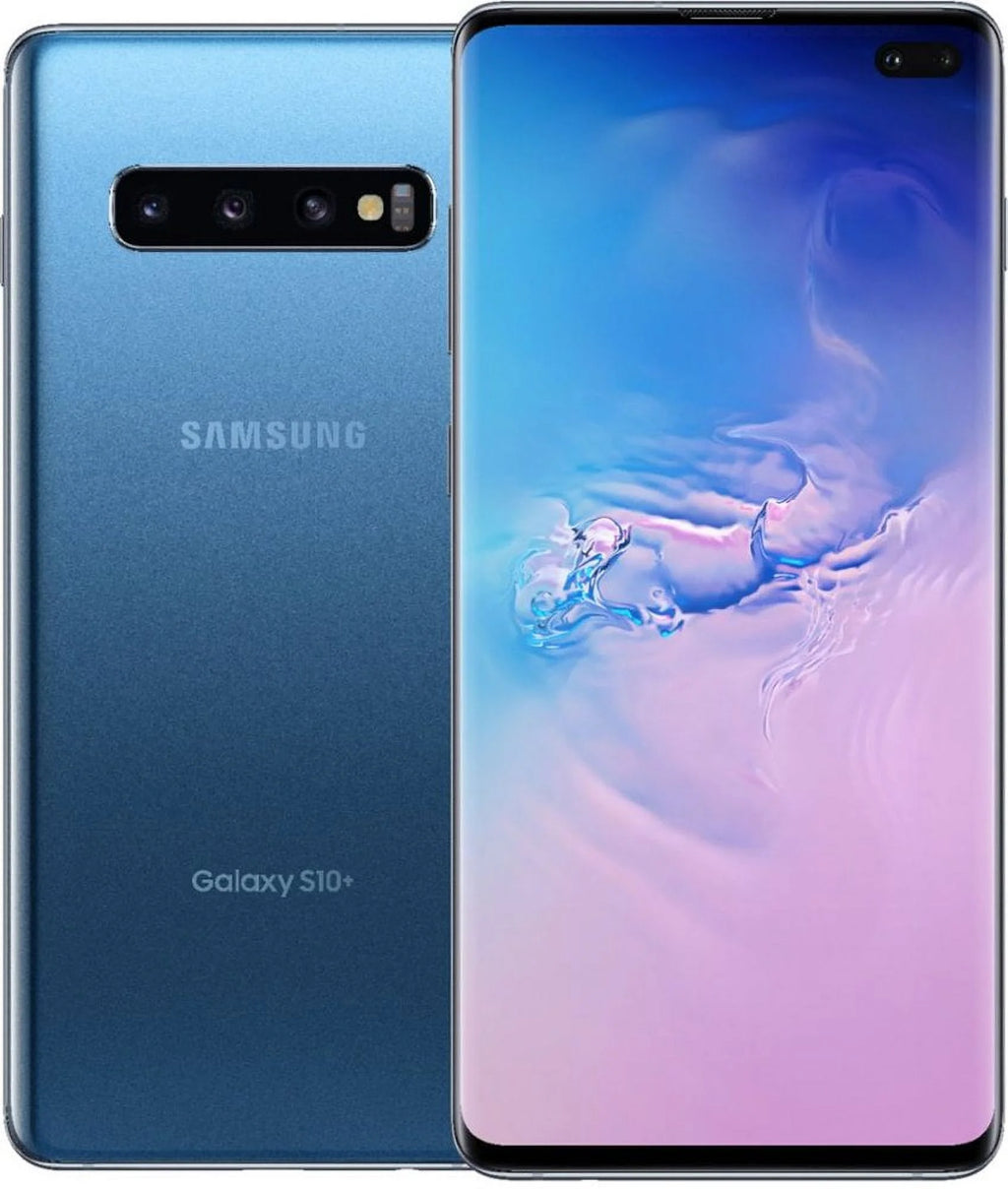 Factory Unlocked Refurbished Samsung Galaxy S10+ 128GB Blue Cell Phone A143