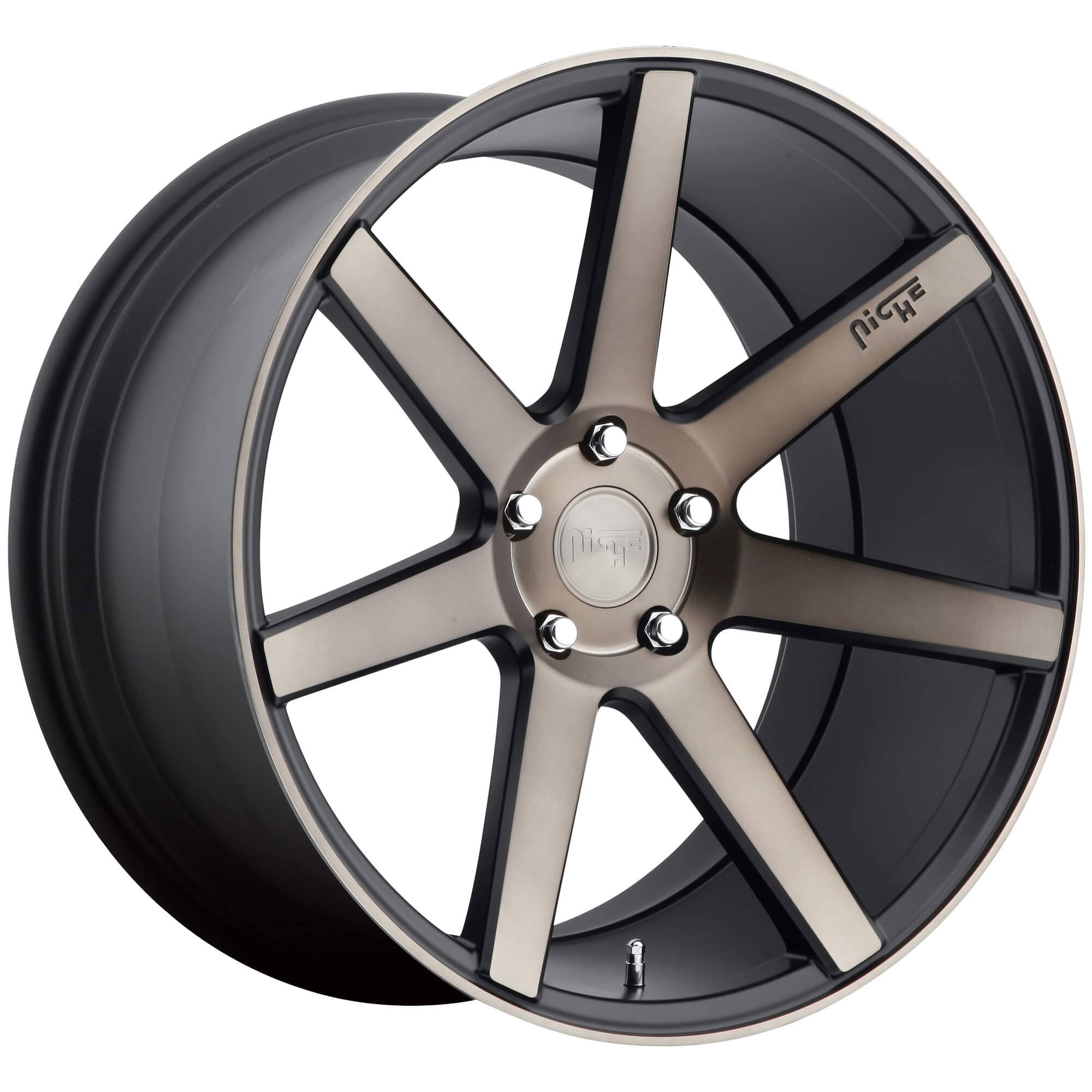 17x8 5x114.3 +40mm Satin Black Multi Spoke Wheel Z667