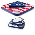 2 Person Party Island Pool Float with 72 Can Beverage Cooler N1596