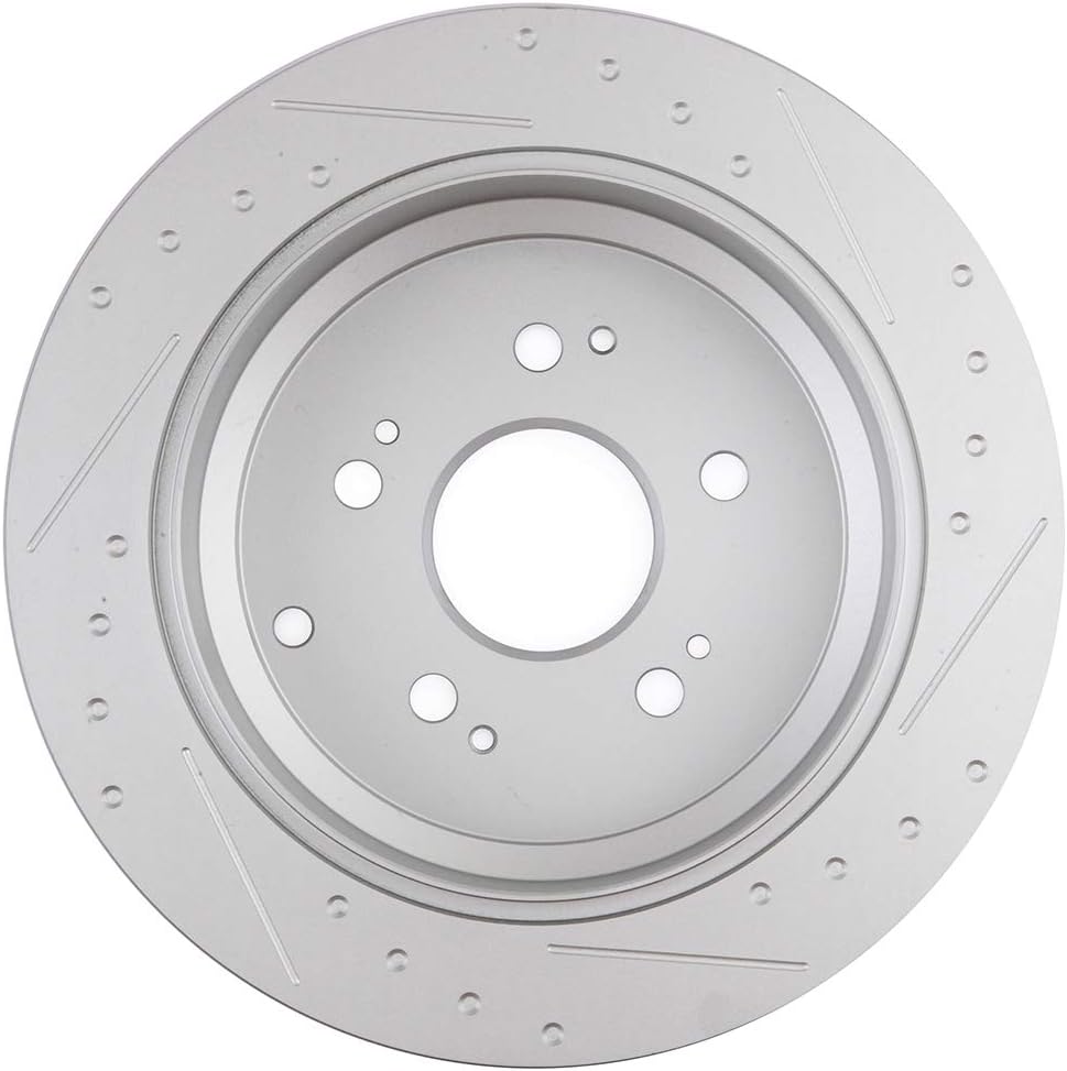 2pcs Drilled & Slotted Rear Brake Rotors P803862