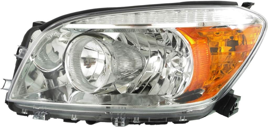 Chrome Bezel Headlight Unit for 2006-2008 Toyota RAV4 Passenger Side Z516