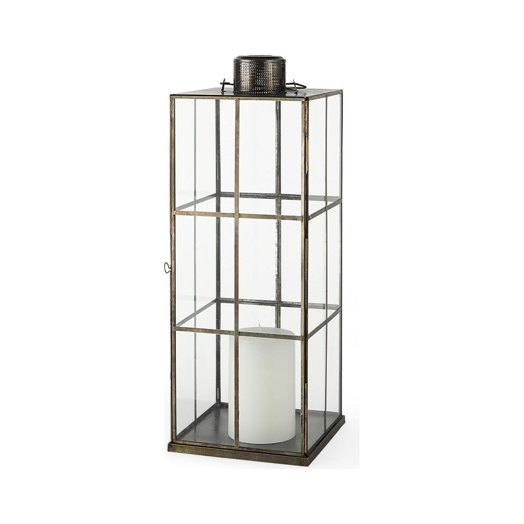 Gold Glass Lantern I23314