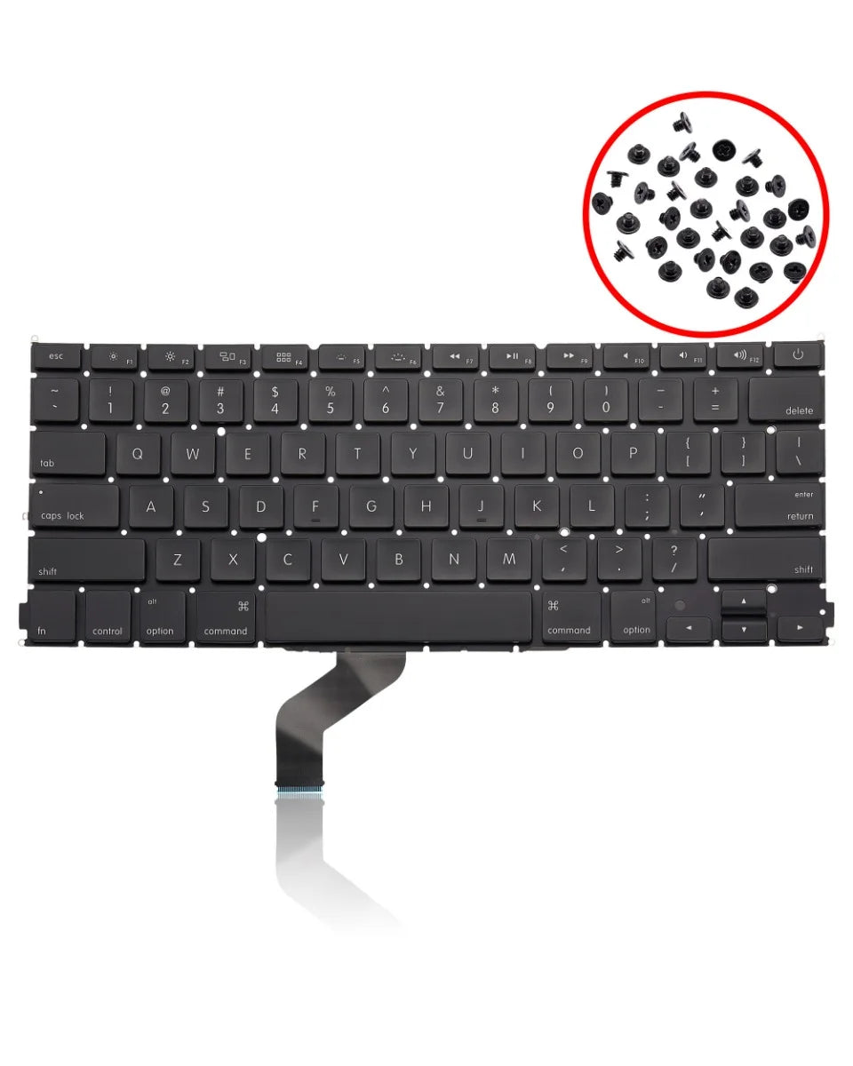 Replacement US English Keyboard With Backlight And Screws For MacBook Pro Unibody T295