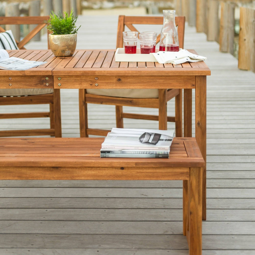 4-Piece Acacia Outdoor Dining Set U448