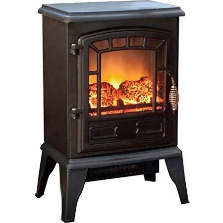 15x22 1500 Watt / 5200 BTU Electric Wood Stove Freestanding Fireplace Heater with Remote X41605
