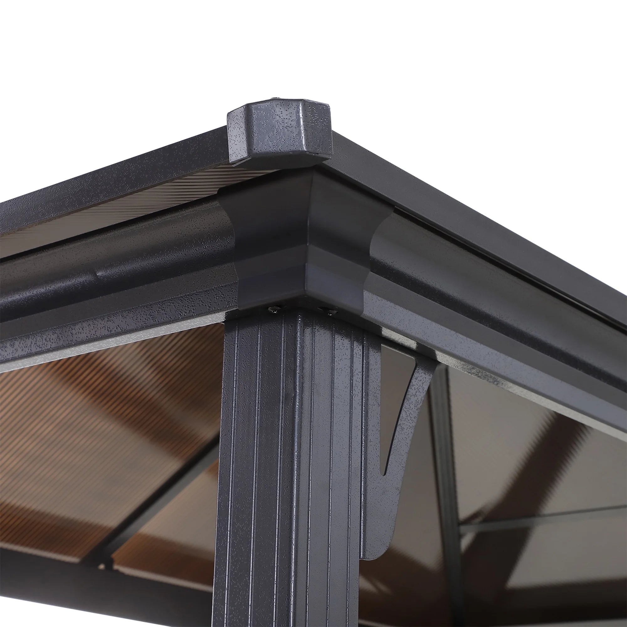 9' x 5' Hardtop BBQ Grill Gazebo with Polycarbonate Roof A347773