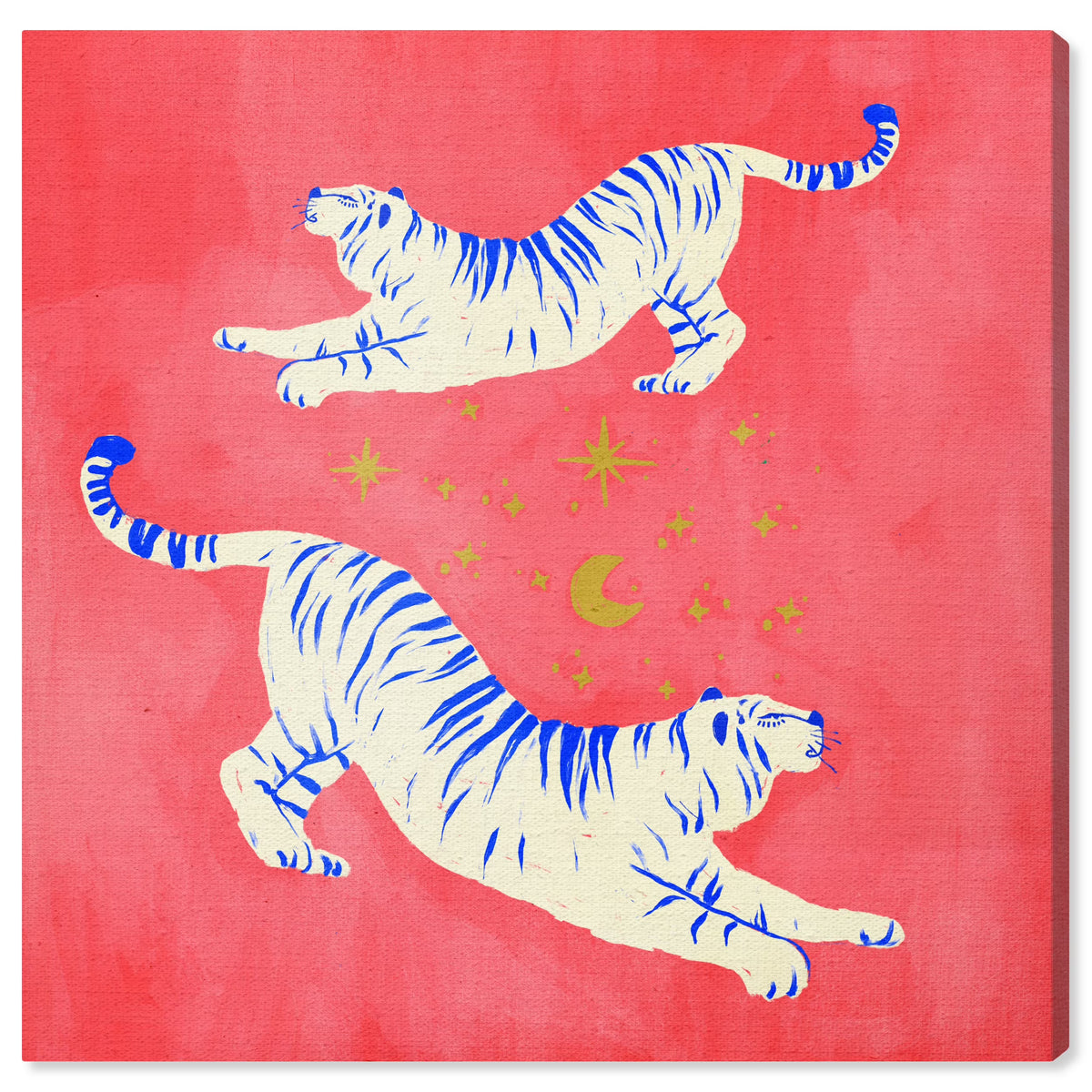 Red 20x20 Canvas Wall Art Print Z7868