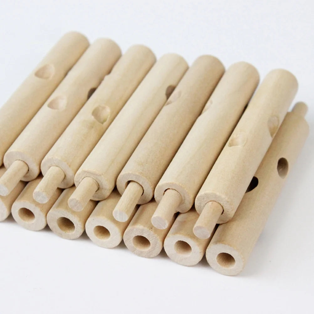 Creative Wooden Tree Blocks with Leaves 3D Building Set Toy Y8130
