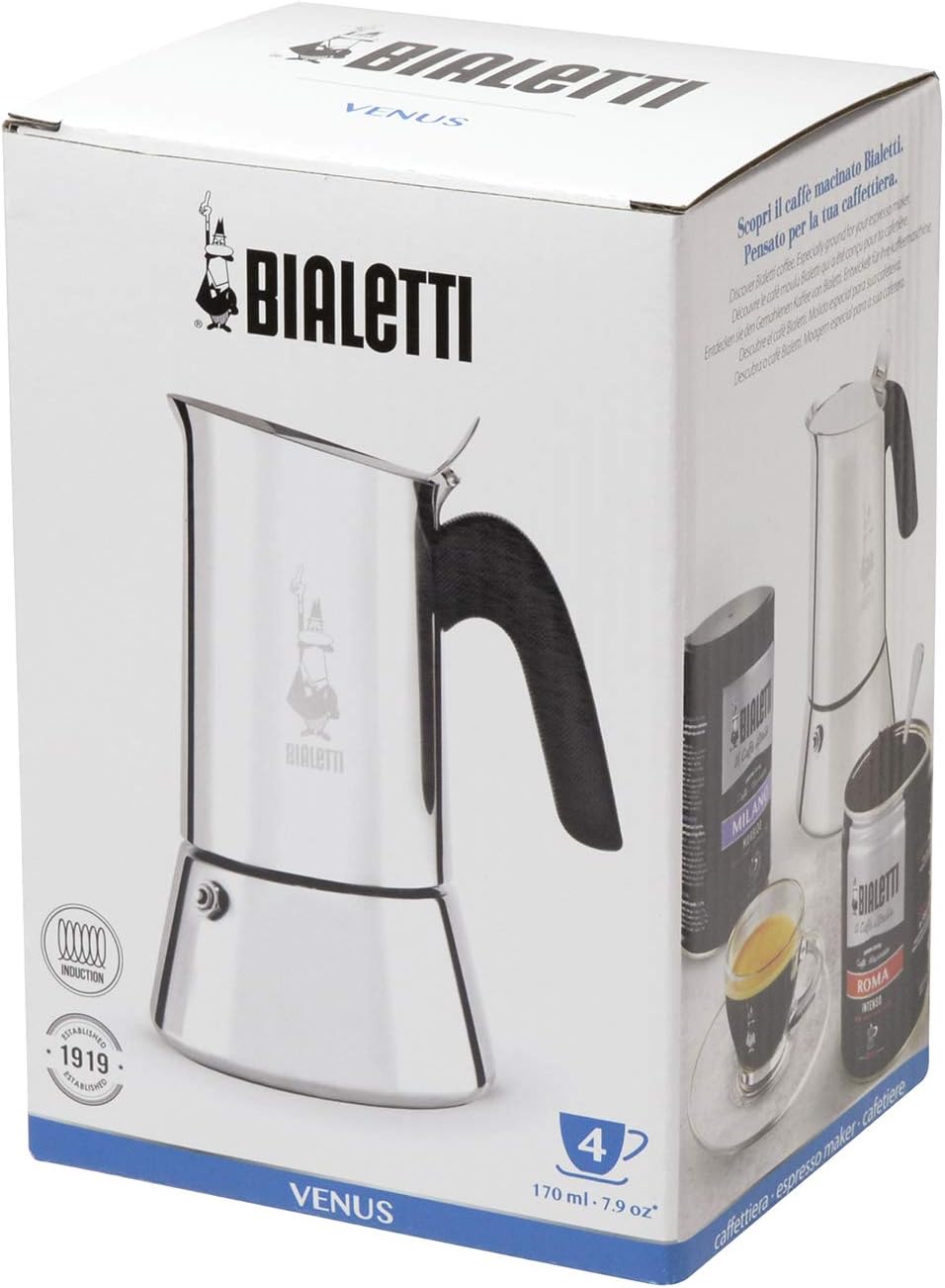 4 Cup Stainless Steel Espresso Coffee Maker N807