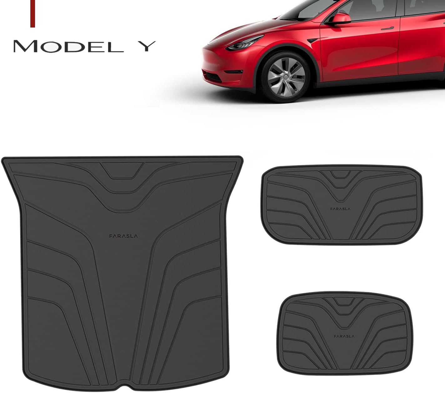 All Weather Cargo Mats for Tesla Model Y (Set of 3) P149