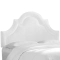 White Upholstered Panel Headboard California King A519646