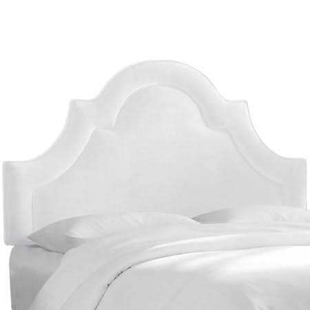 White Upholstered Panel Headboard California King A519646