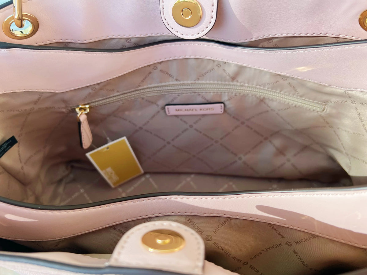 Large Triple Compartment Tote Powder Blush Z58936