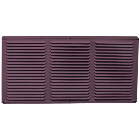 16 inch by 8 inch Brown Aluminum Undereave Vent (Case of 36) O72681