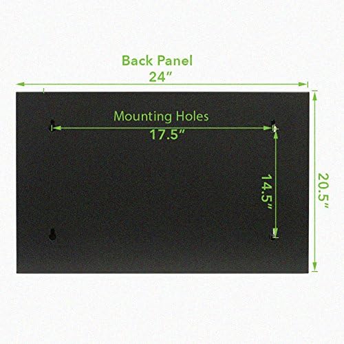 9U Wall-Mount Network Cabinet Enclosure with Glass Front Door H941
