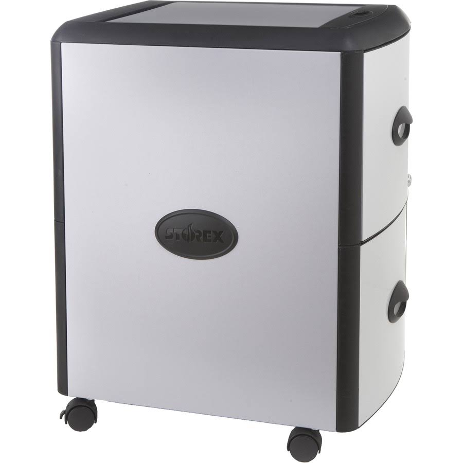 Mobile Filing Cabinet with Metal Siding Y691