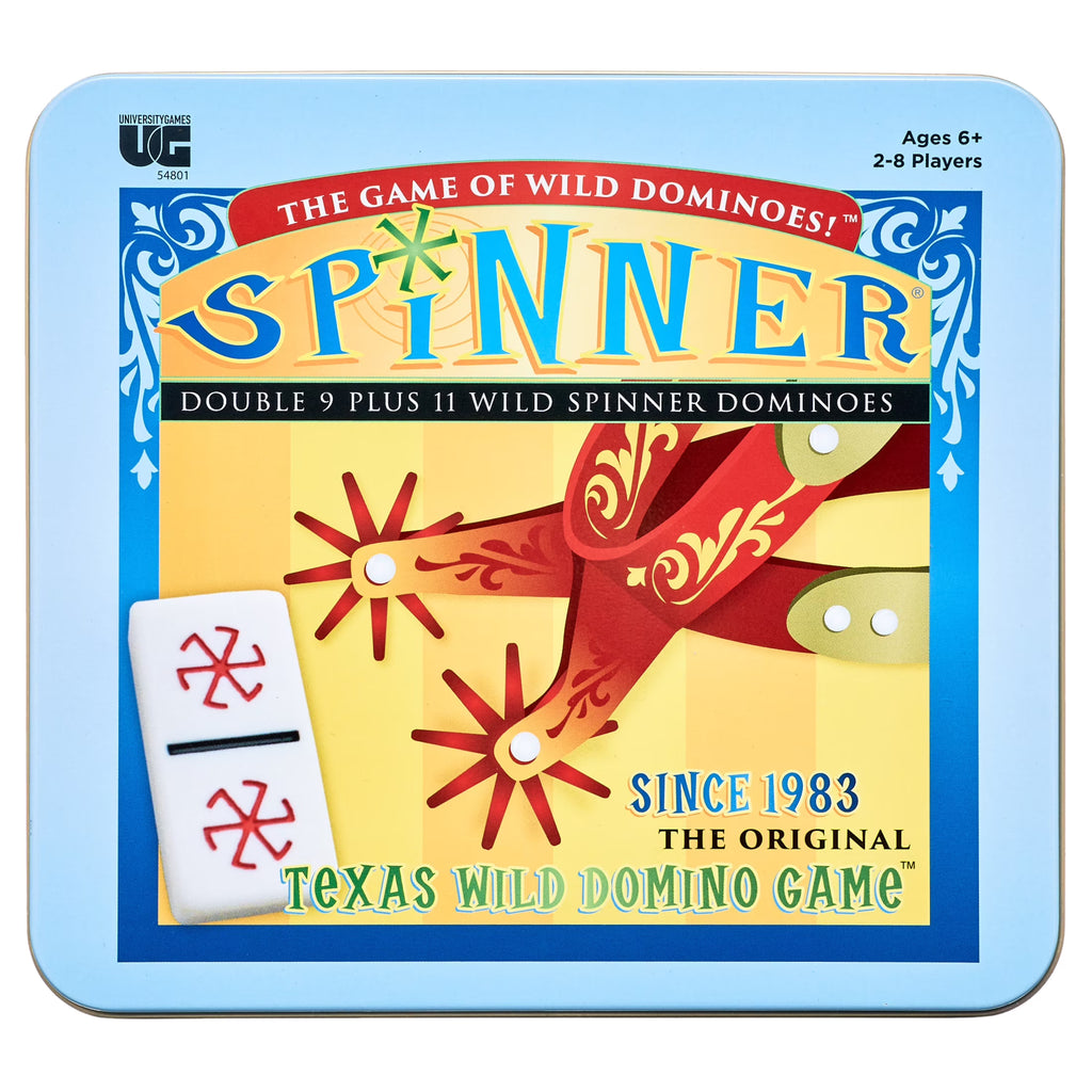 Spinner Game of Wild Dominoes in On-the-go Travel Tin A61762