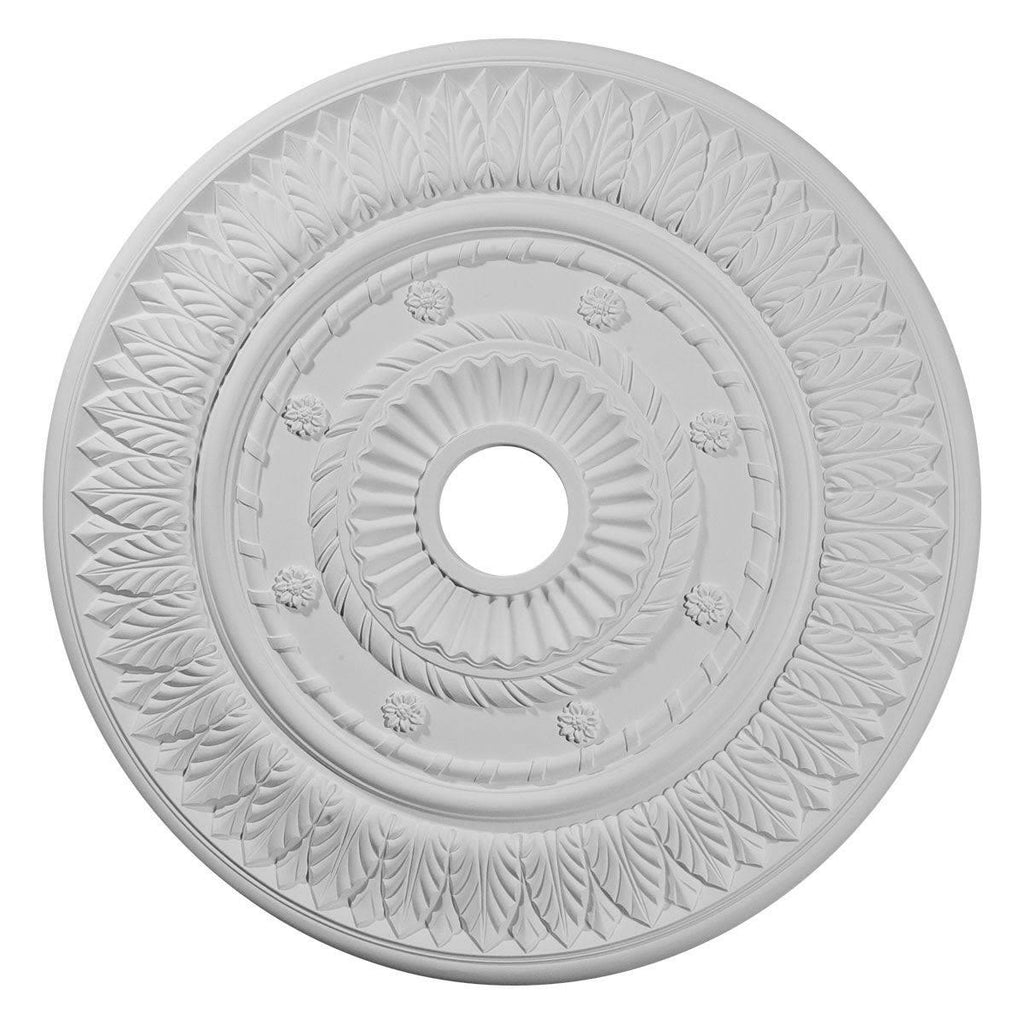 26 3/4x22OD x 3 5/8x22ID x 1 1/8x22P Leaf Ceiling Medallion I42507