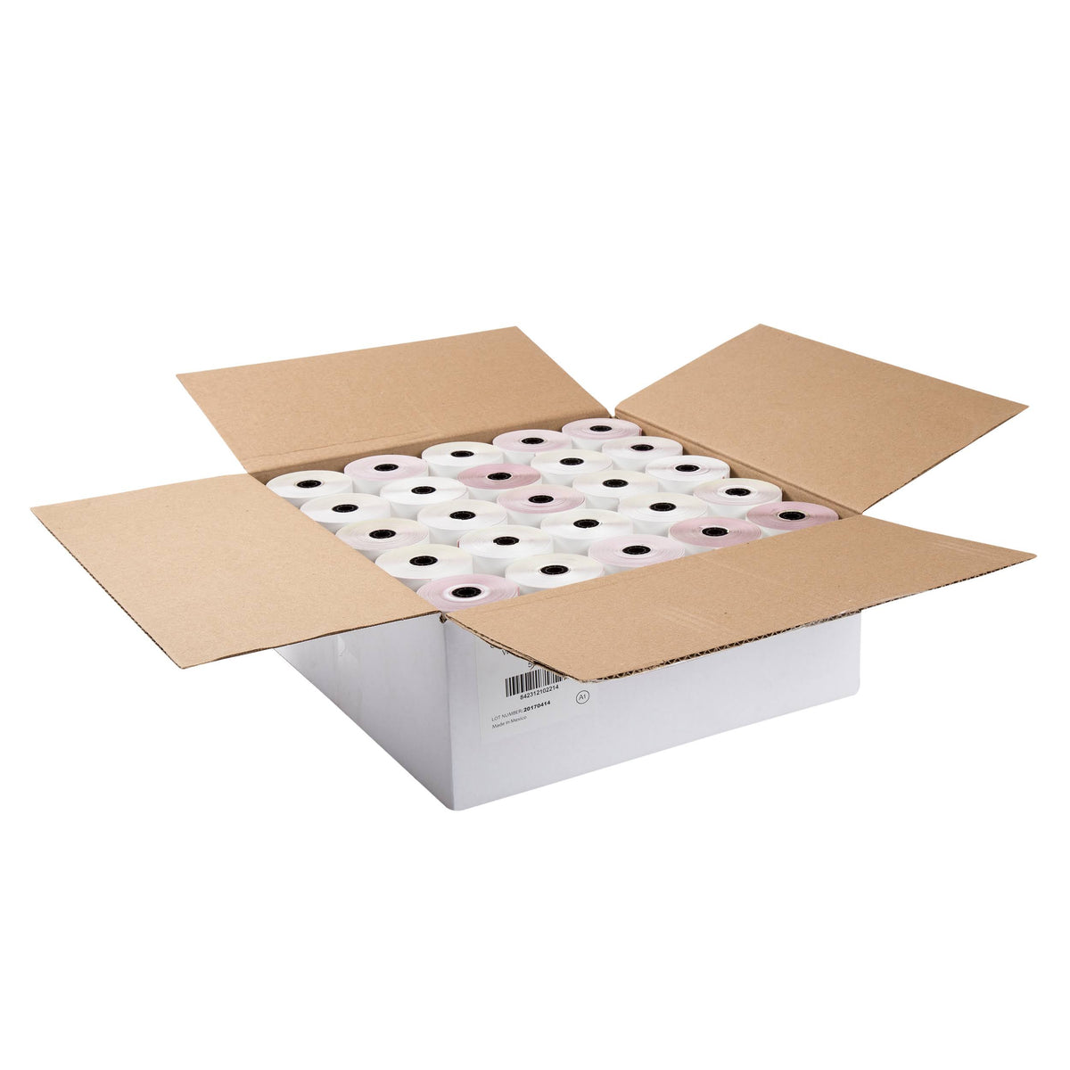 3 Ply 7/16x22 ID Core Copy Register Rolls, Case of 50 S344690