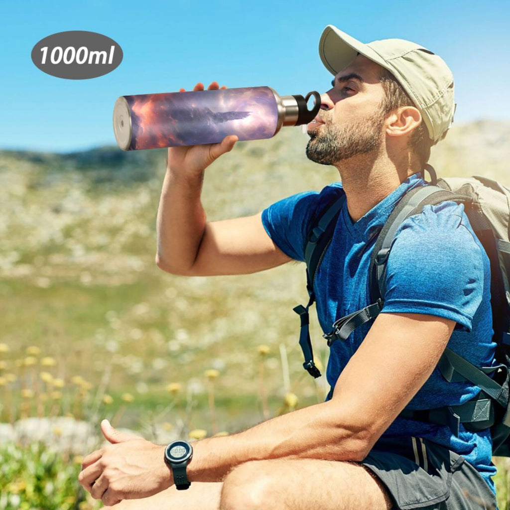 Stainless Steel Insulated Water Bottle with Straw Lid E704407