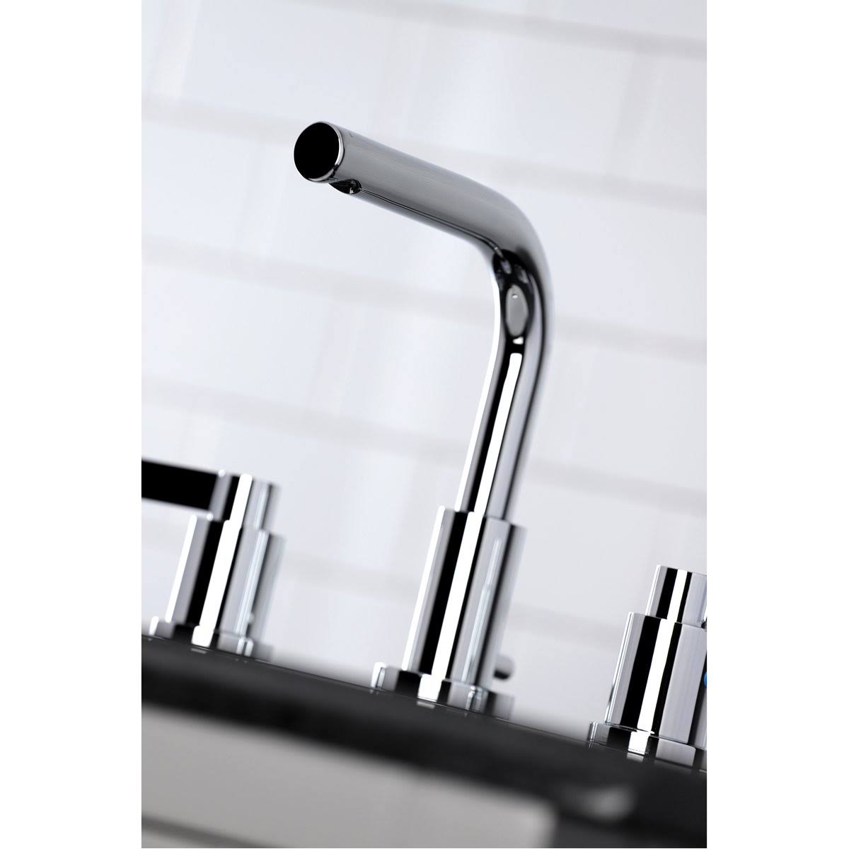 8x22 Widespread Bathroom Faucet, Brushed Brass X97933