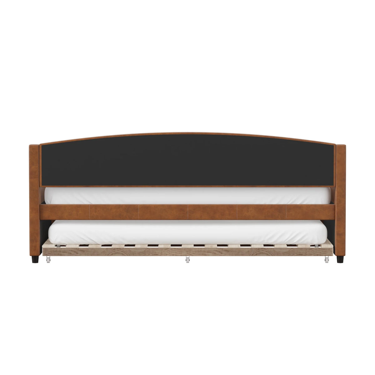 Saddle Upholstered Twin Daybed with Trundle I49205