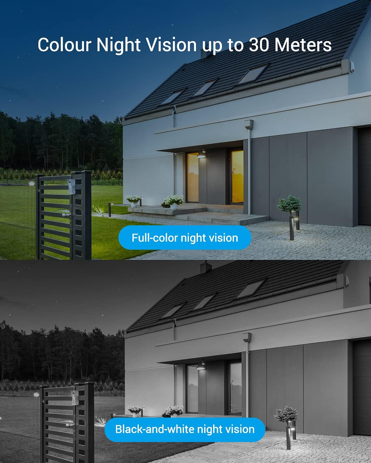 2K WiFi Security Camera with Color Night Vision and Two-Way Audio M50452