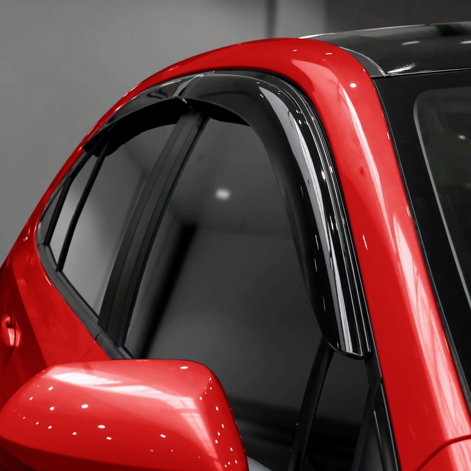 Glass Tape-on Rain Guards for Toyota Corolla Sedan, 4 Pieces S668