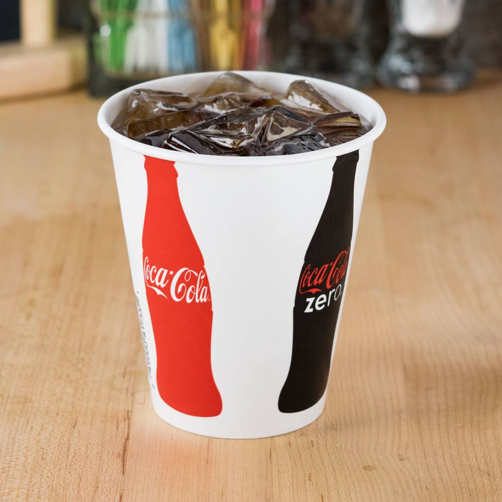 Coke 12 oz. Poly Paper Cold Cup - 2000/Case Q162191