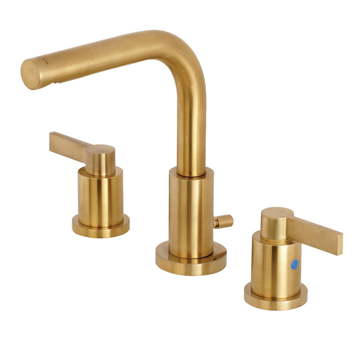 8x22 Widespread Bathroom Faucet, Brushed Brass X97933