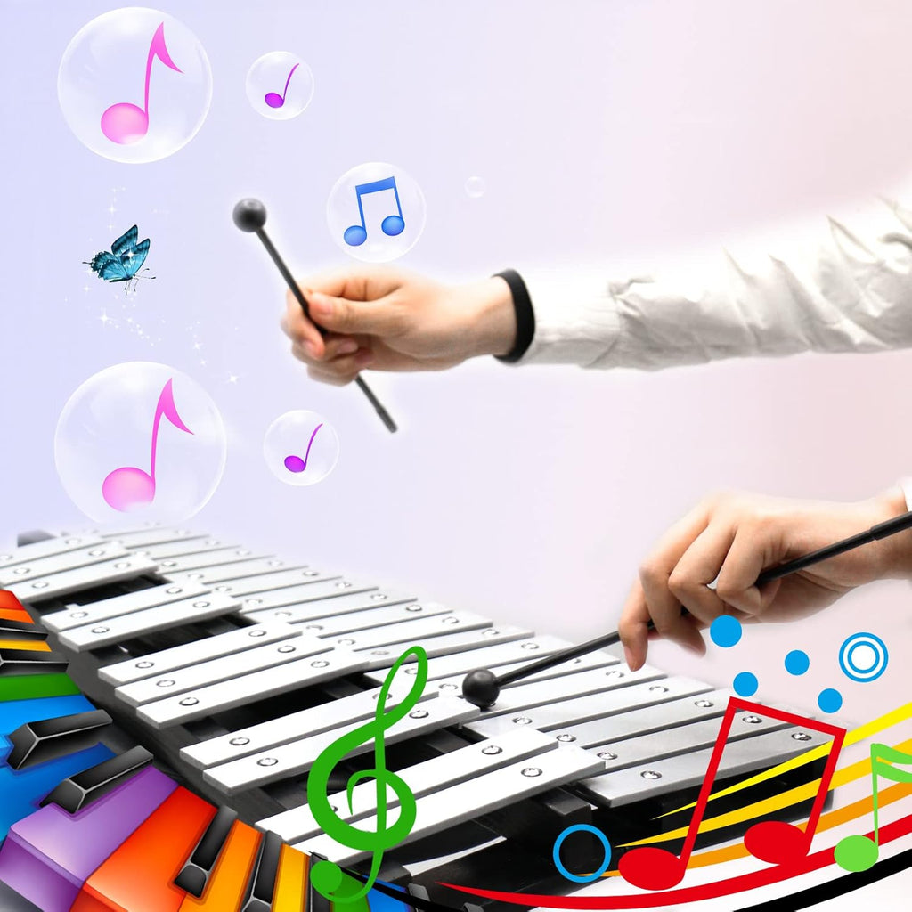 30 Notes Glockenspiel Kit Xylophone Bell with Carrying Bag Z491