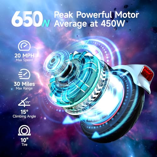 19/20 Mph 20/30 Miles Range Dual Suspension Folding Electric Scooter K723
