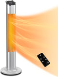 Electric Infrared Standing Patio Heater with Remote Control C265495