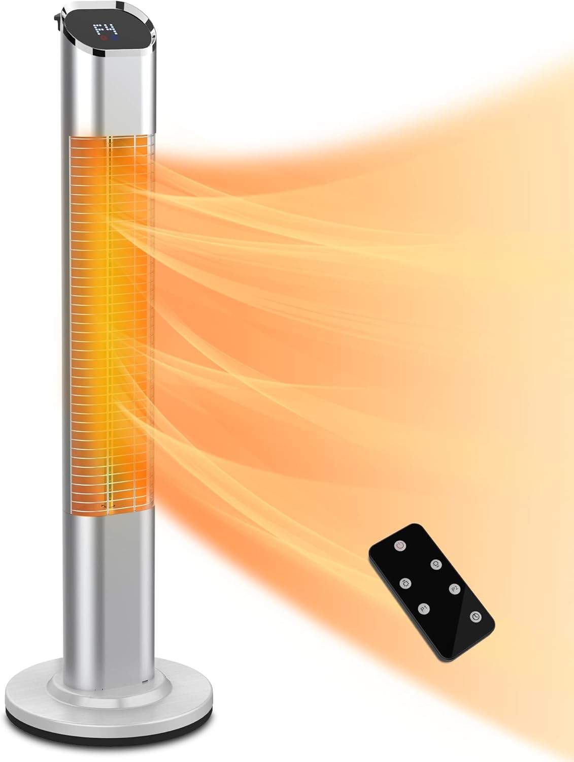 Electric Infrared Standing Patio Heater with Remote Control C265495